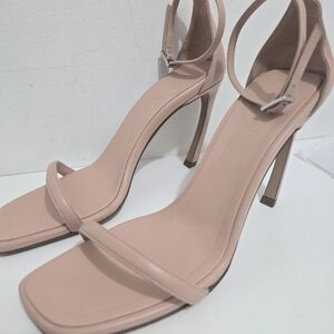 Lanvin Leather Swing Sandals Pink/Apricot, (Size 38)
